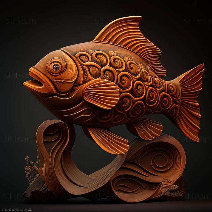 3D model Pecoltii fish (STL)